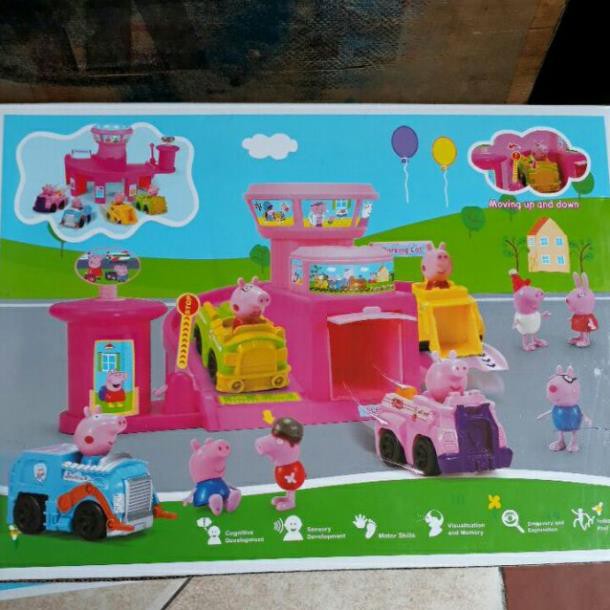 (Giá sale) Bộ bãi đỗ xe Peppa pig 378