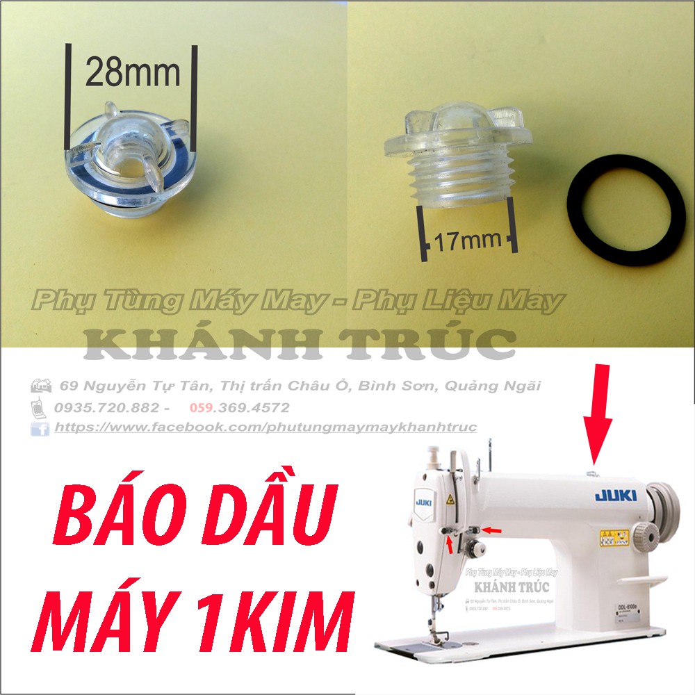 Báo dầu 1kim Juki máy may công nghiệp