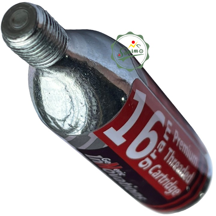 Bình khí CO2 16gram - Bình 16gram khí nén bơm bánh xe đạp