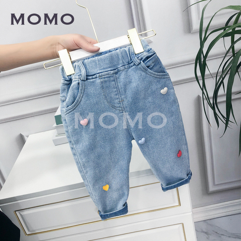 Quần Jeans Lưng Vừa Thời Trang Cho Bé Gái (2-8 Tuổi)