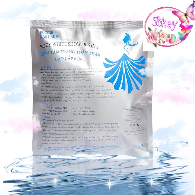KEM TẮM TRẮNG TOÀN THÂN CAO CẤP 6 IN 1 - BODY WHITE SHOWER 6 IN 1 | BigBuy360 - bigbuy360.vn