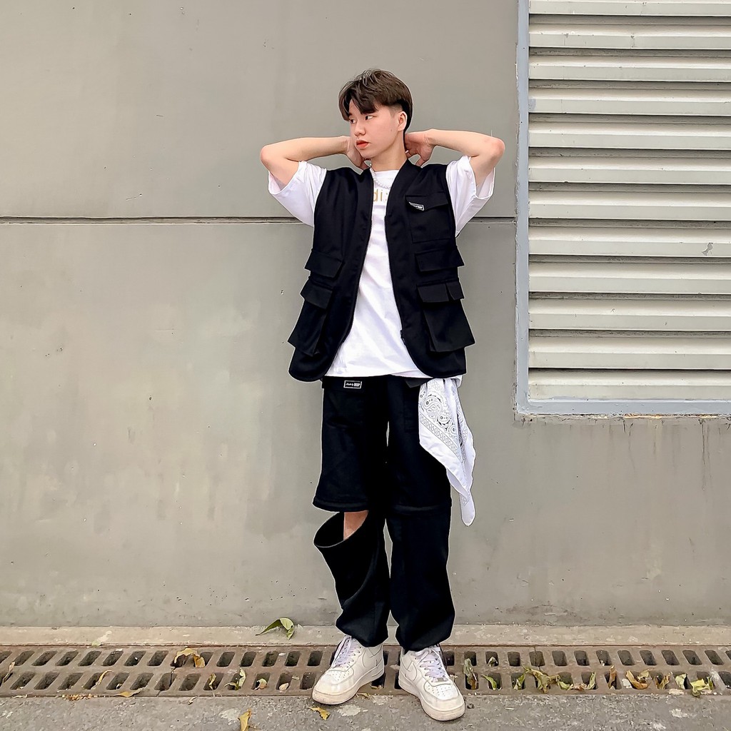 ÁO KHOÁC GHILE TÚI HỘP KAKI UNISEX- Pocket Jacket-