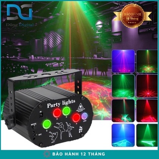 Đèn Laser 5 Cổng Màng Ảo 3D Cảm Biến Theo Nhạc Trang Trí Phòng Bay Phòng Karaoke