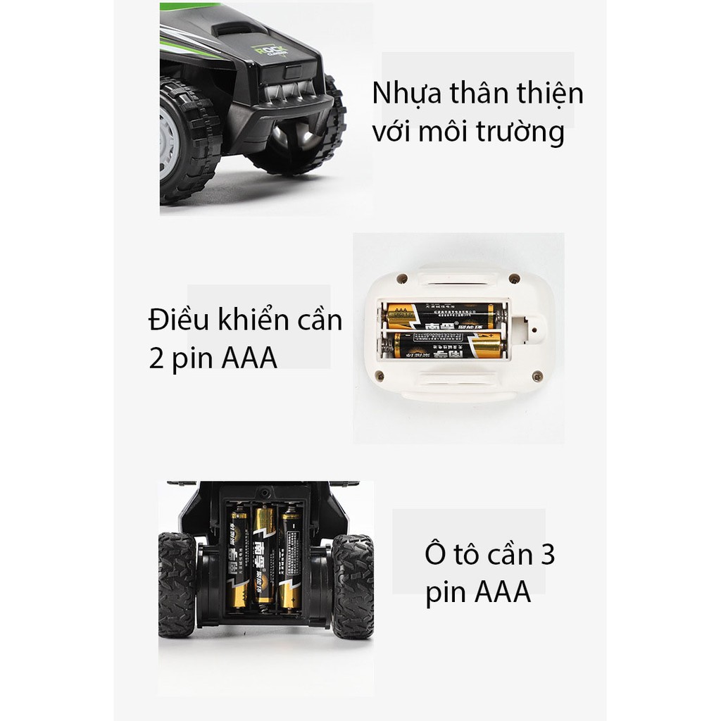 Ô tô điều khiển từ xa theo kiểu lập trình - có đèn led