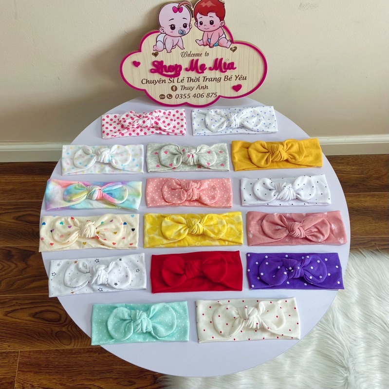 TURBAN CHO BÉ RẺ ĐẸP CHẤT COTTON CO GIÃN - MỀM MỊN