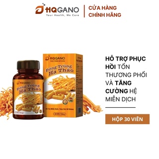 [HQGANO] Viên nang Đông Trùng Hạ Thảo Hỗ Trợ Tăng Cường Sức Đề Kháng, Ngừa Ung Thư, Chống Mệt Mỏi