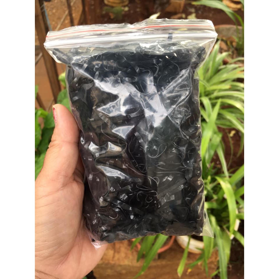 Dây buộc tóc chun đen siêu dai tiện lợi, nịt buộc tóc