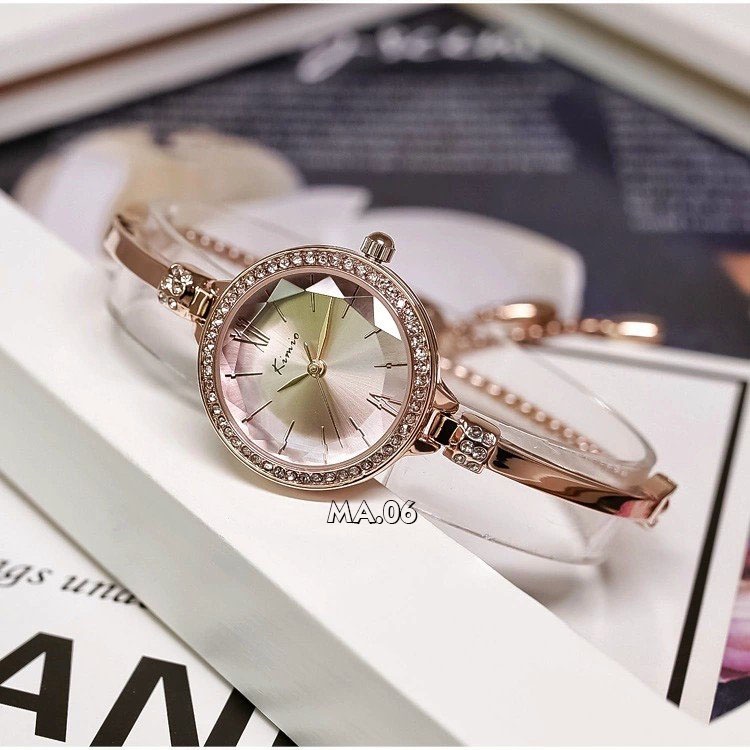 Đồng hồ nữ Kimio 6416 dạng lắc dây rút điệu đà sang trọng, FULL BOX 100% CAM KẾT.