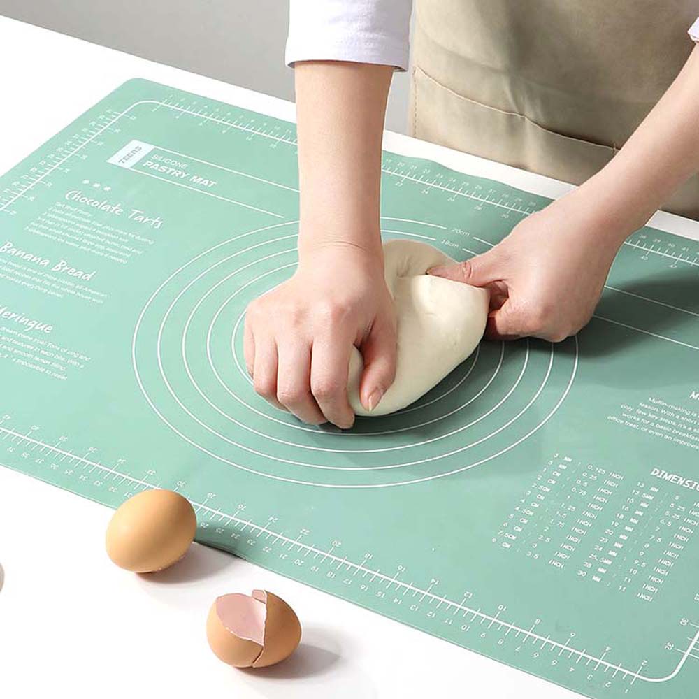 Thảm Nướng Bánh Bằng Silicon Dày Dặn Chịu Nhiệt Chống Dính Nhiều Màu 65x45cm