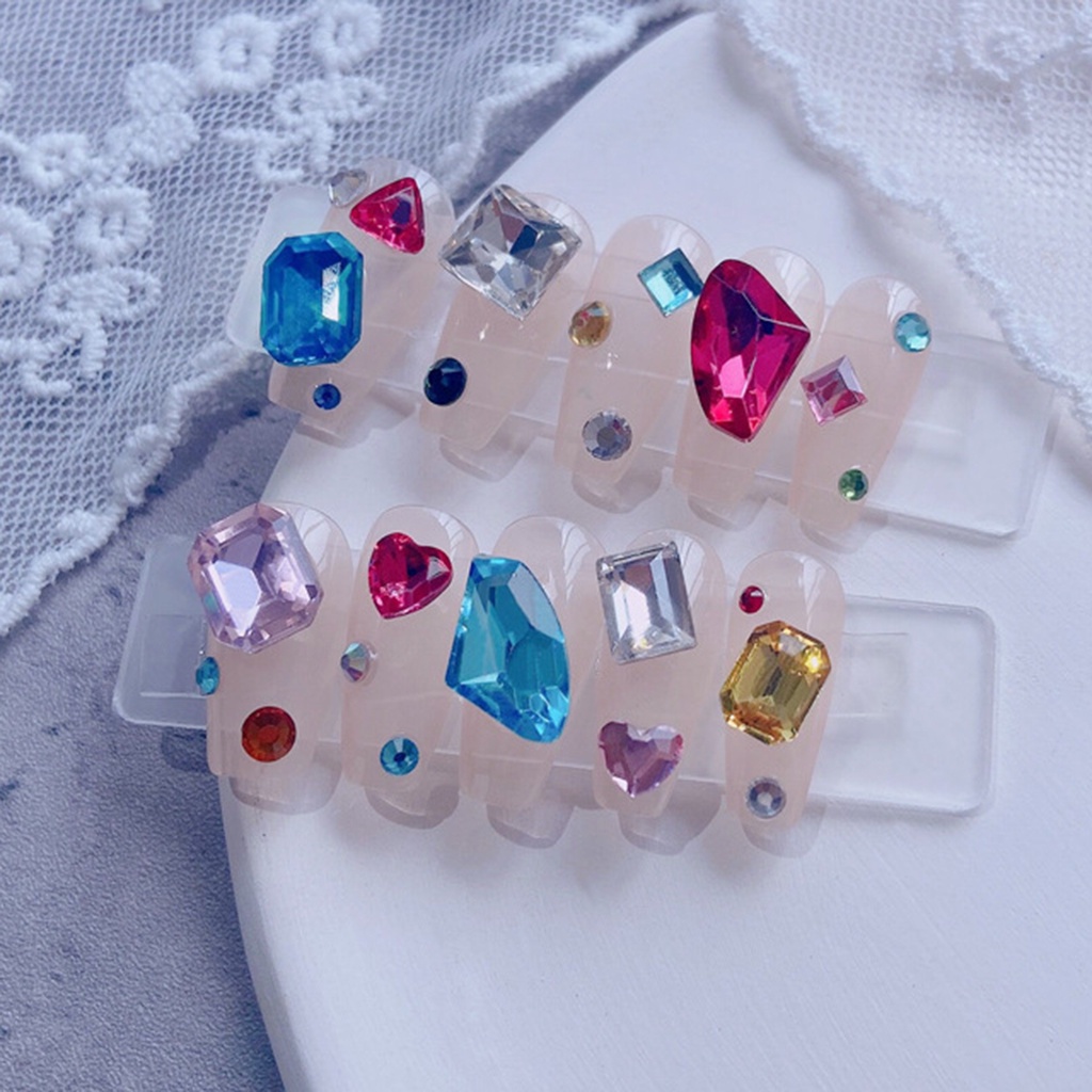 1 Hộp Đá Pha Lê Tự Dính Trang Trí Móng Tay Nghệ Thuật