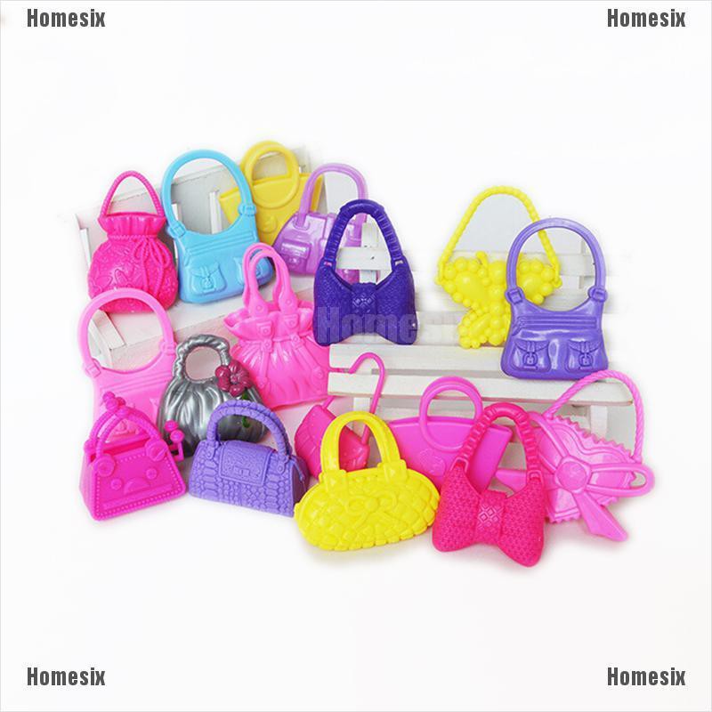 [HoMSI] Mix 10pcs Hand Bag Shoulderbag For Barbie Doll Accessory Style Random SUU