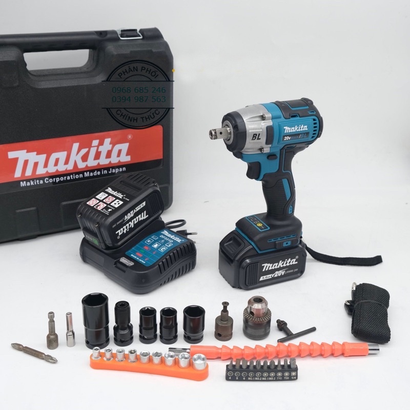 Máy Siết Bulong Makita 20V - Động cơ không chổi than .