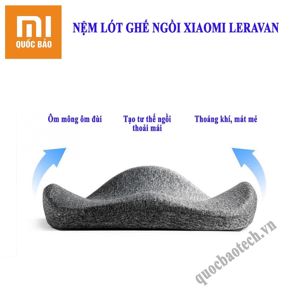 Nệm lót ghế ngồi Xiaomi Leravan - Giảm áp lực phần mông, giảm căng thẳng, tạo cảm giác thoải mái