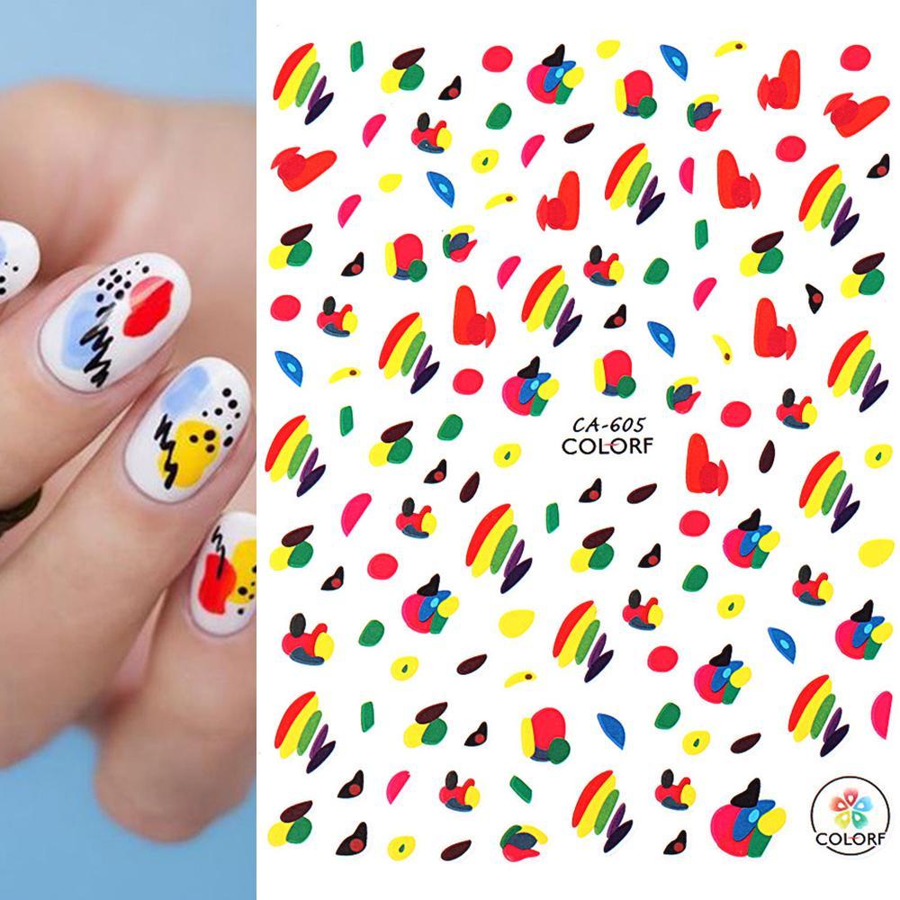Miếng Dán Trang Trí Móng Tay Chủ Đề Mùa Hè Dễ Thương
