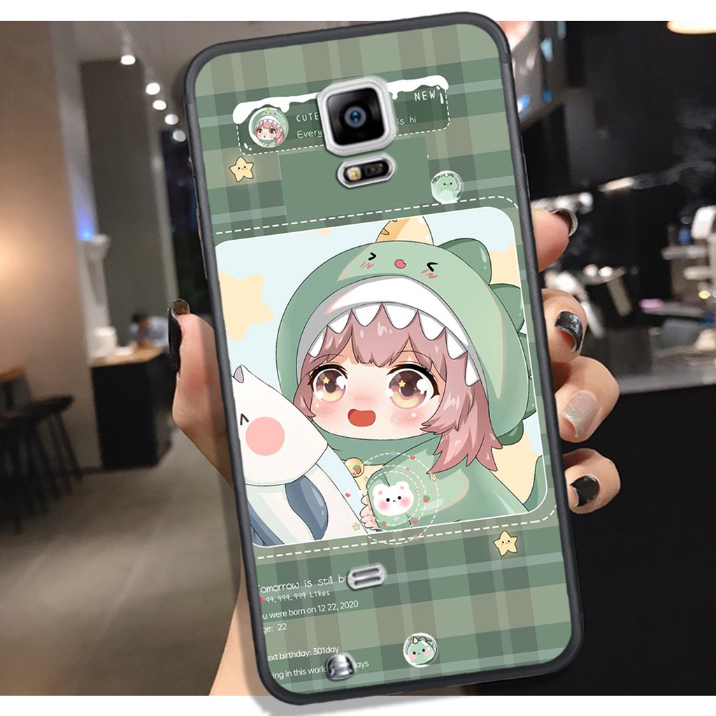 ỐP SAMSUNG NOTE 3 - NOTE 4 - NOTE 5 - NOTE 7 - NOTE FE , IN HÌNH KHỦNG LONG CHIBI SIÊU DỄ THƯƠNG.