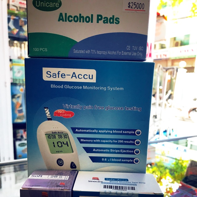 Máy đo đường huyết Accu-safe Đức