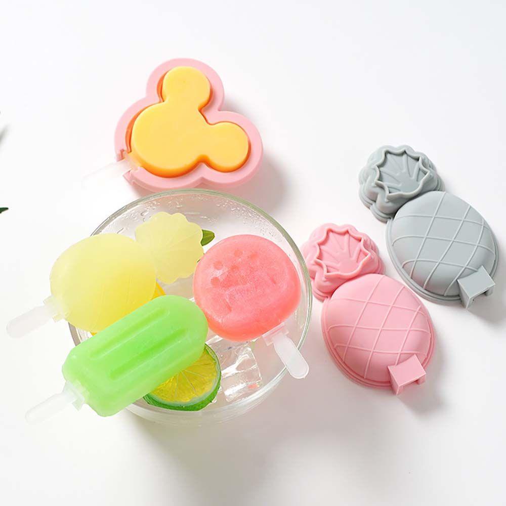 Khuôn Silicone Làm Kem Que Có Nắp Đậy Tiện Dụng