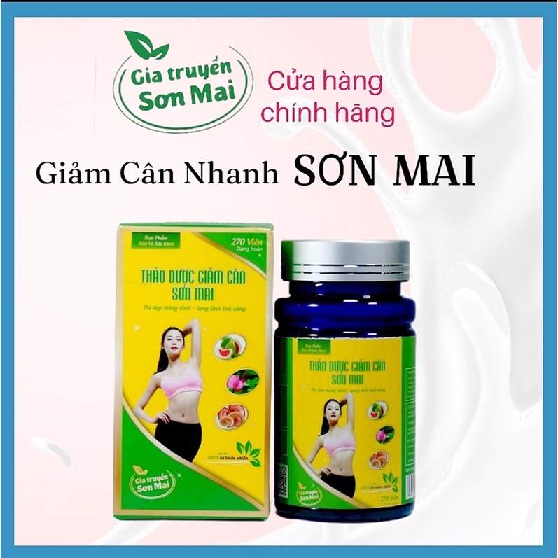 Viên uống giảm eo, giảm mỡ bụng, giảm cân, thon gọn eo Sơn Mai hộp 57 viên