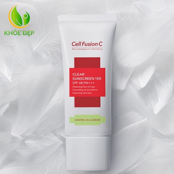 Kem Chống Nắng Cell Fusion C Clear Sunscreen 100 SPF 48/PA+++ 50ml Kiểm Soát Dầu và Nhờn