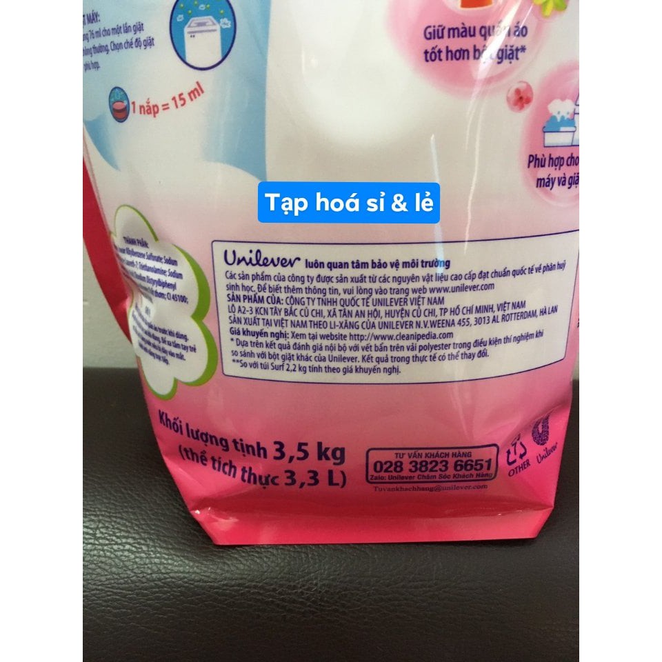 Nước giặt Surf hương cỏ hoa diệu kỳ túi 3.5kg