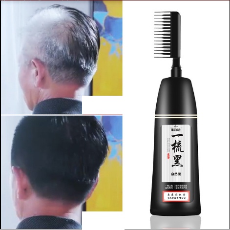 Lược Nhuộm Tóc Đen Chiết Xuất Từ Thảo Dược Dye Paste Chai Lớn 200Ml