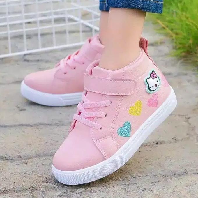 Giày Bốt Hello Kitty Đáng Yêu Cho Bé Gái 3-10 Tuổi