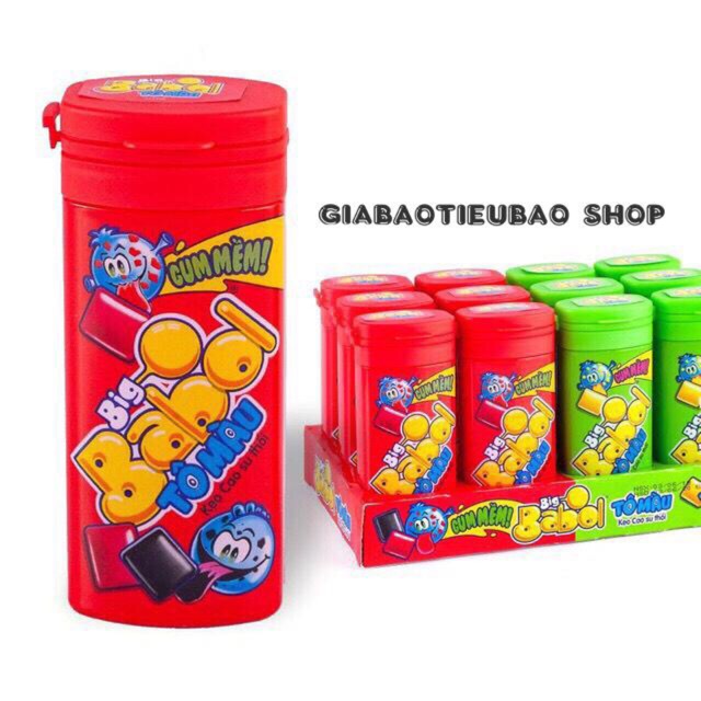 Khay 12 Hộp Gum Thổi Hương Trái Cây Big Babol Tô Mầu