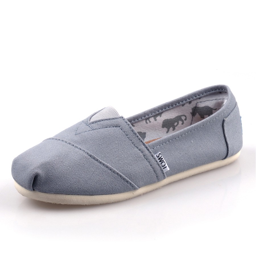 GIÀY LƯỜI TOMS VẢI ĐẾ XỐP ÉP ( SIZE NAM)_L10