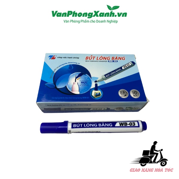 Bút lông dầu WB03 2.5mm - Xanh/Đỏ/Đen