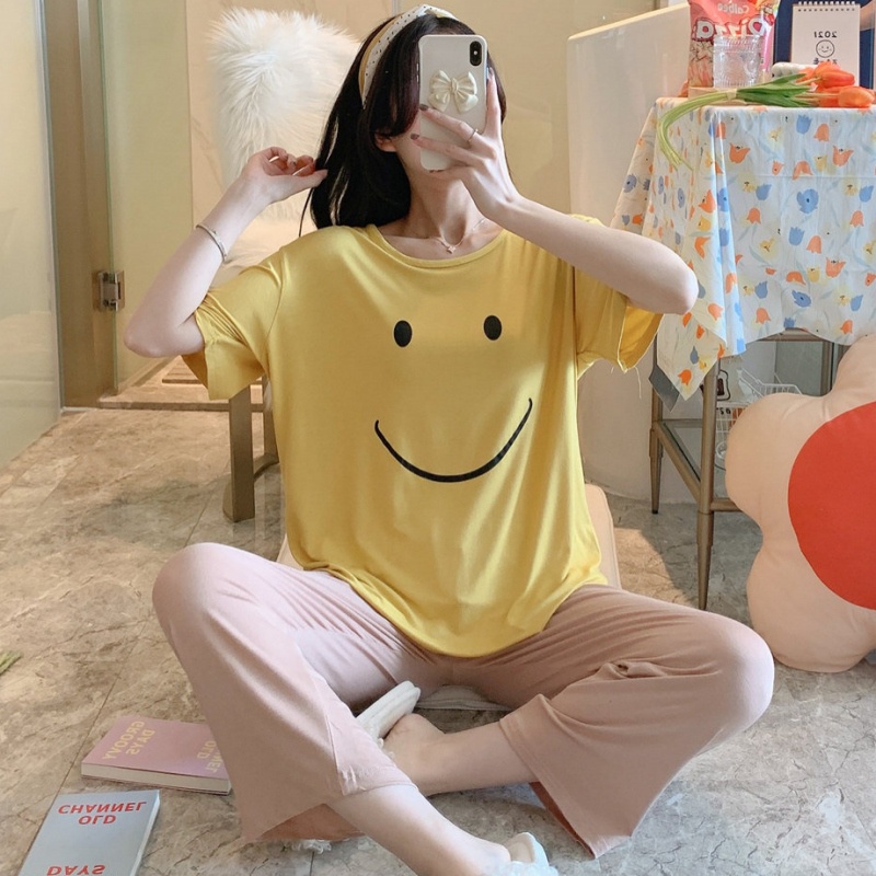 Đồ Bộ Nữ Tay ngắn quần dài , mặc nhà chất liệu cotton mát mịn ( tay ngắn quần dài )  BQD-02