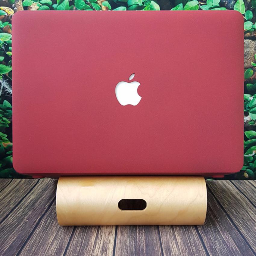 Case ,Ốp Macbook Màu Đỏ Đô Đủ Dòng (Tặng Kèm Nút Chống Bụi + Bộ kẹp chống gãy sạc)