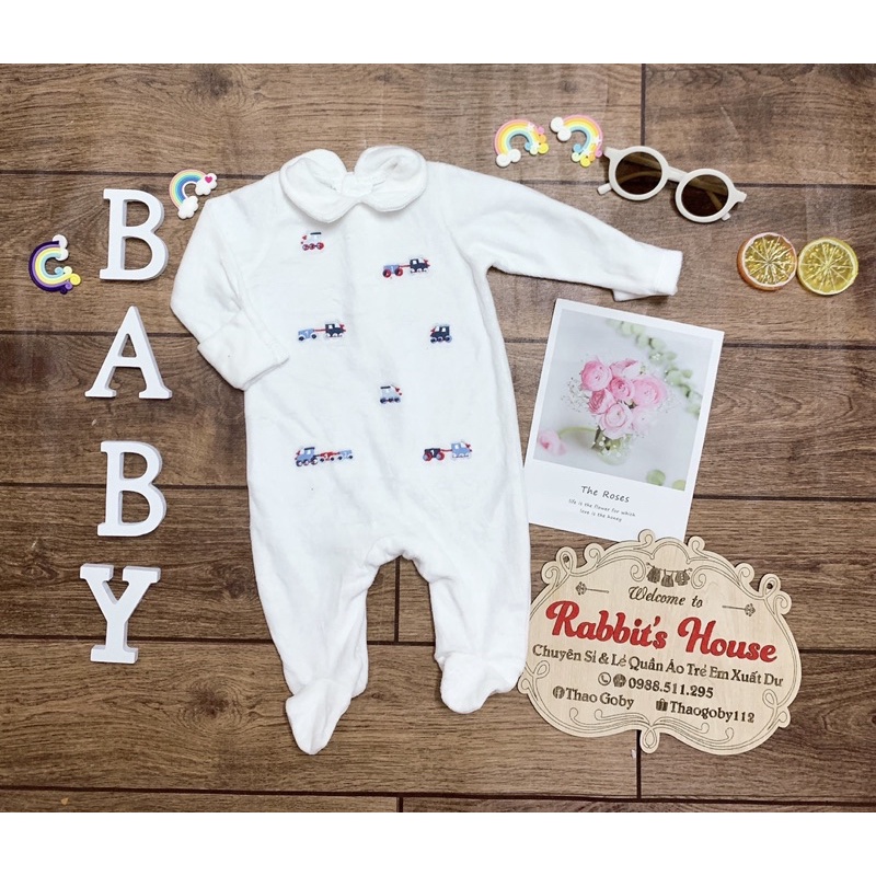 Body nỉ ,nỉ nhung cho bé 0-3m