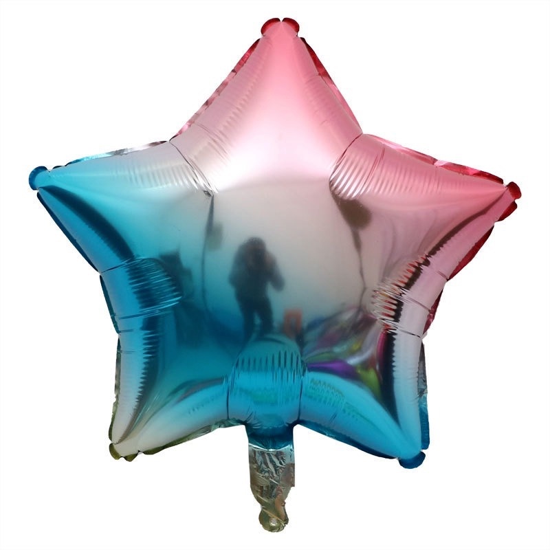 Bong Bóng Lá Nhôm 18 Inch Hình Ngôi Sao Dùng Trang Trí Tiệc Cưới / Sinh Nhật / Giáng Sinh / Valentine