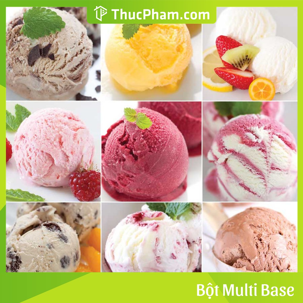 Bột MULTI-BASE-Nguyên Liệu Kem Nền Đa Năng Hỗ Trợ Làm Kem Gelato (Kem Cứng), Pha Chế Đồ Uống, Nấu Ăn, Làm Bánh Tại Nhà | BigBuy360 - bigbuy360.vn