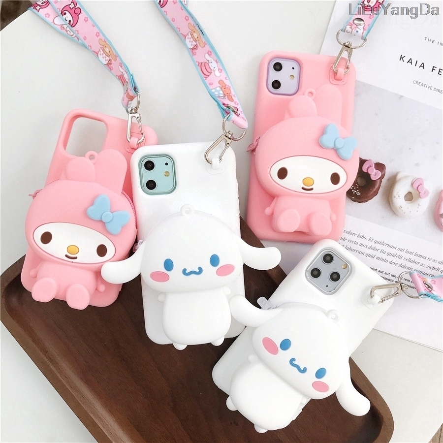 Ốp điện thoại dạng túi hình gấu nâu / Cinnamoroll Melody cho OPPO A1K F9 F9 Pro F7 F5 F5 Youth Reno 2 A83 A71 F3 Plus F3 Lite