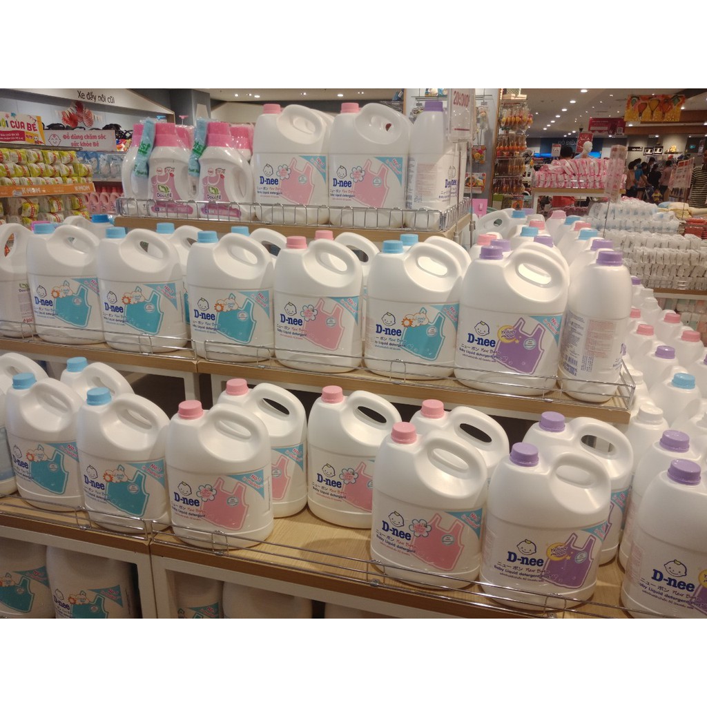 NƯỚC GIẶT XẢ DNEE ORGANIC 2IN1 3000ML MÀU TÍM MẪU MỚI 2023