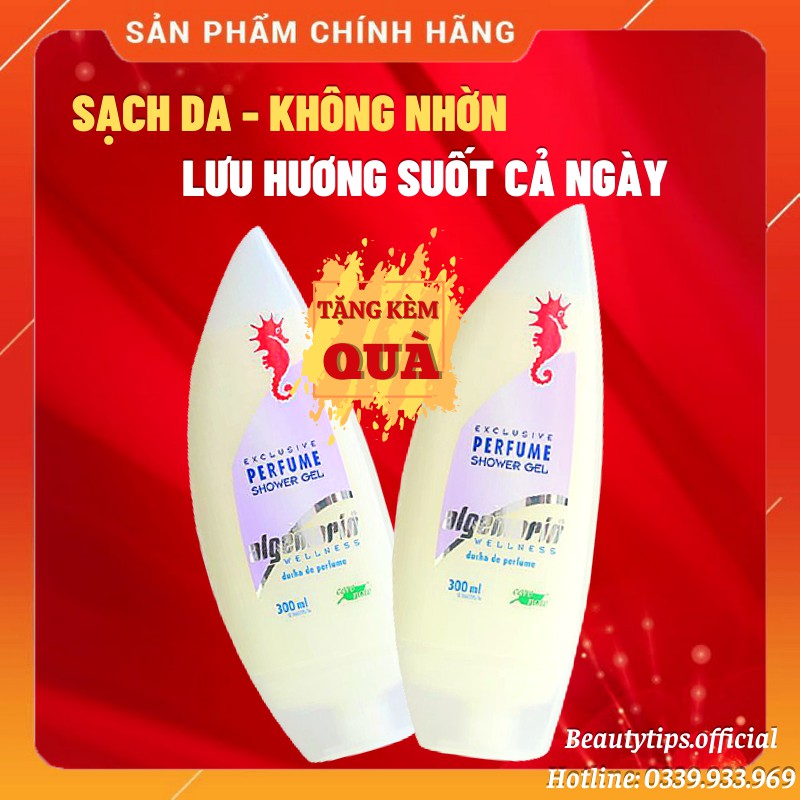 (Tặng Quà) Sữa Tắm Cá Ngựa Algemarin Perfume Chính Hãng 300ml