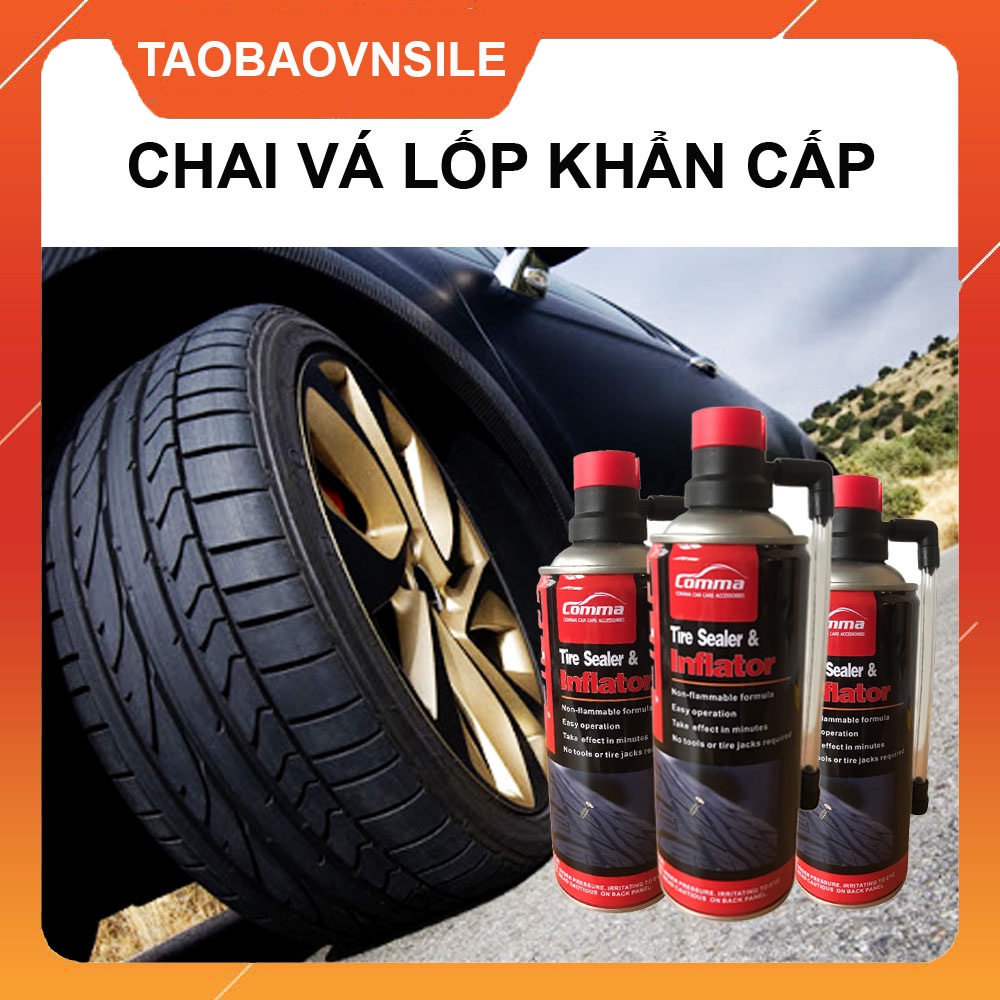 Chai Vá Lốp - Bơm Lốp Khẩn Cấp Cho Xe Ô Tô, Xe Máy - Chất Bịt Kín Lốp Xe - THIS Tire Inflator - MACA COMPANY