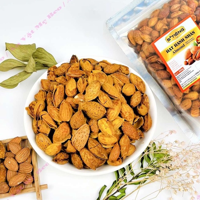 Hạt Hạnh Nhân Rang Bơ Vỏ Mỏng Túi Zip 500Gr