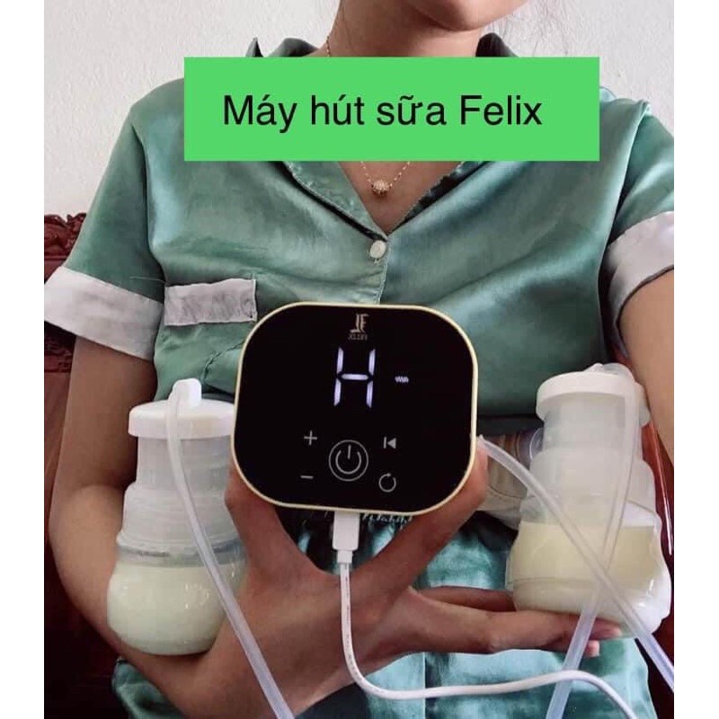 Máy hút sữa điện đôi felix hút kết hợp mát xa rất êm, máy nhỏ gọn tiện dụng