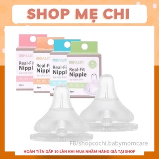 Núm ti Bình Sữa Moyuum nội địa hàn đủ size 1/2/3/4 thay thế được cho ou/gross/pigeon/bebepick