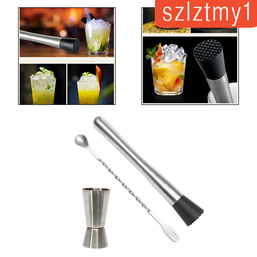 Bộ Dụng Cụ Pha Chế Cocktail Bằng Thép Không Gỉ Chuyên Dụng Cho Bartender Martini