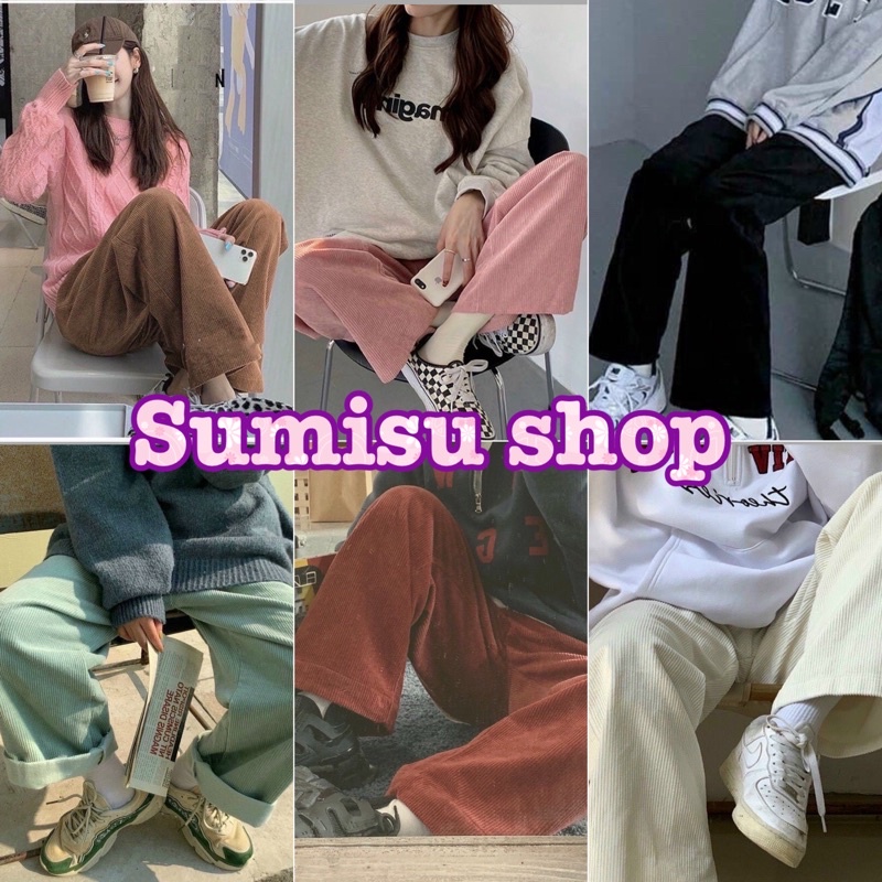 Quần nhung tăm, quần dài, nam nữ Ma2265 sumisu shop 003