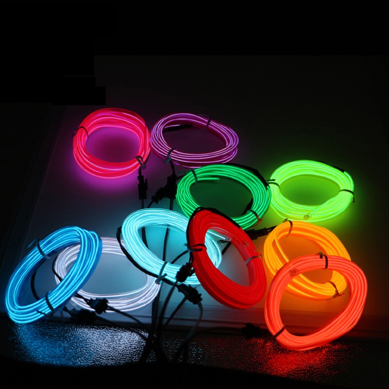 Dải Đèn Led Neon EL Nâng Cấp 5 Trong 1 Trang Trí Nội Thất Xe Hơi