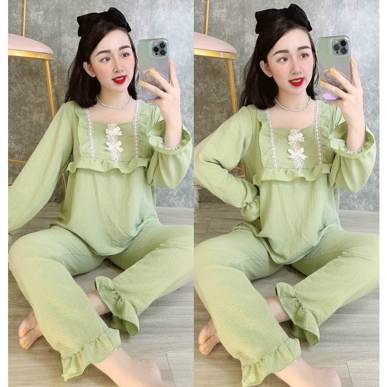 Set Bộ Đũi Xốp Tiểu Thư Nơ Tay Dài