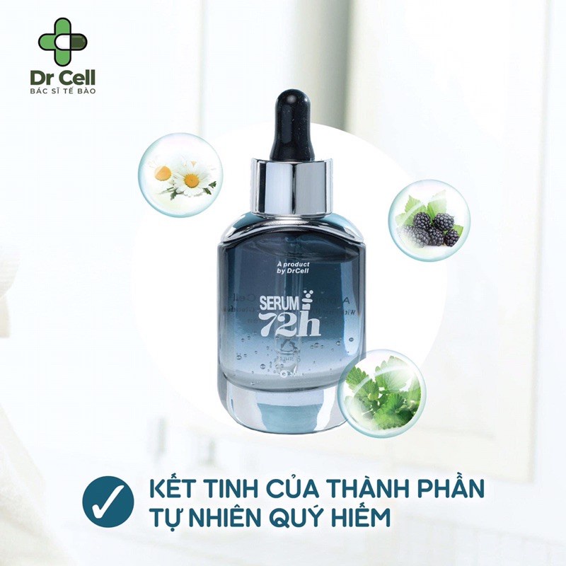 Serum Truyền Trắng 72h Dr Cell, Dưỡng Trắng Da Nhanh Chóng, Cấp Ẩm, Ngăn Ngừa Lão Hóa