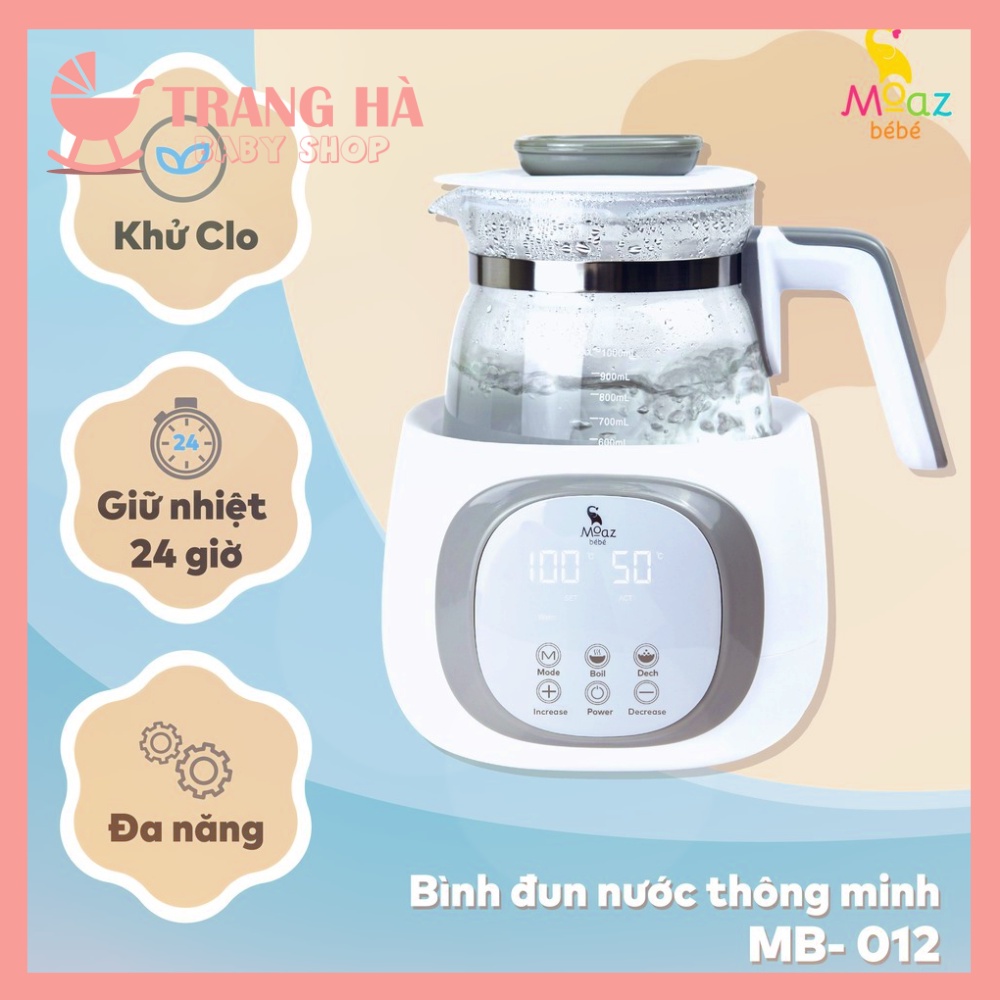 Bình Đun Nước Đa Năng Moaz Bébé MB-012 Bảo Hành Chính Hãng 12 Tháng Lỗi 1 Đổi 1