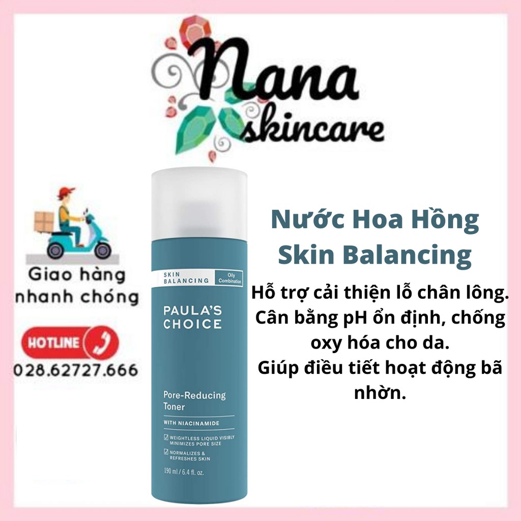 Nước Hoa Hồng Cân Bằng – PAULA’S CHOICE Skin Balancing Pore-Reducing Toner