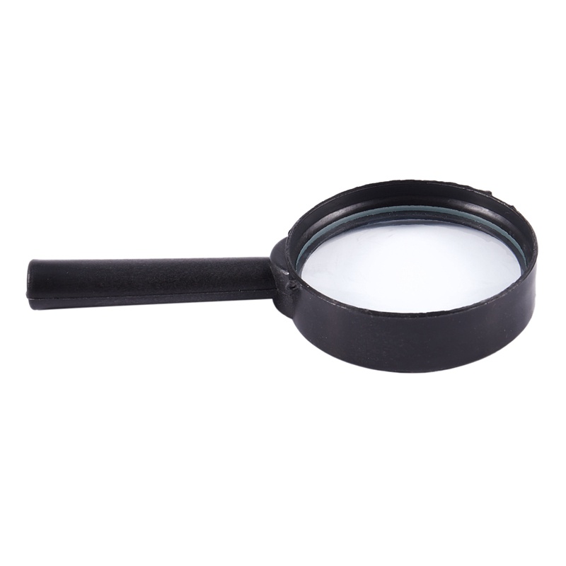 Kính lúp 3X cầm tay khung nhựa màu đen 40mm