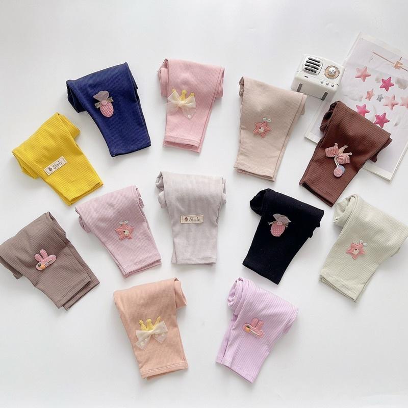 SET 4 QUẦN LEGGING TĂM DÀI SIÊU MỀM ĐẸP CHO BÉ